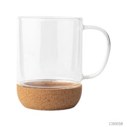 Glass Mug with Cork Base